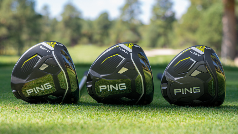 three-ping-g430-drivers-resting-on-grass