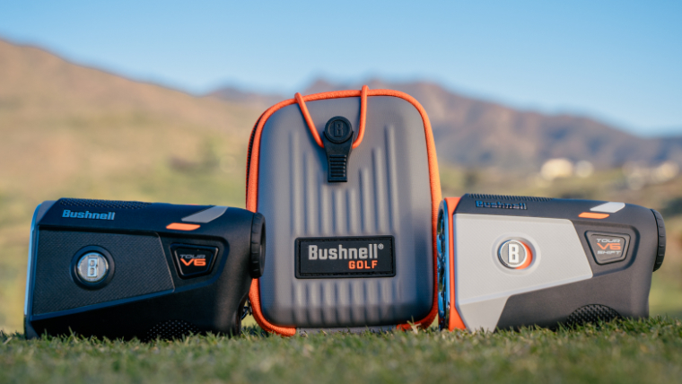 bushnell-v6-and-v6-shift-with-a-carry-case-between-them-resting-on-grass