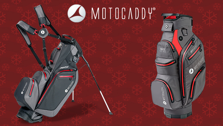 a-motocaddy-stand-and-cart-bag-over-a-christmassy-background