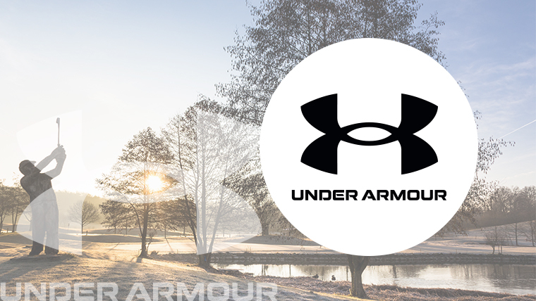 the-under-armour-logo-over-a-wintery-golf-course-background