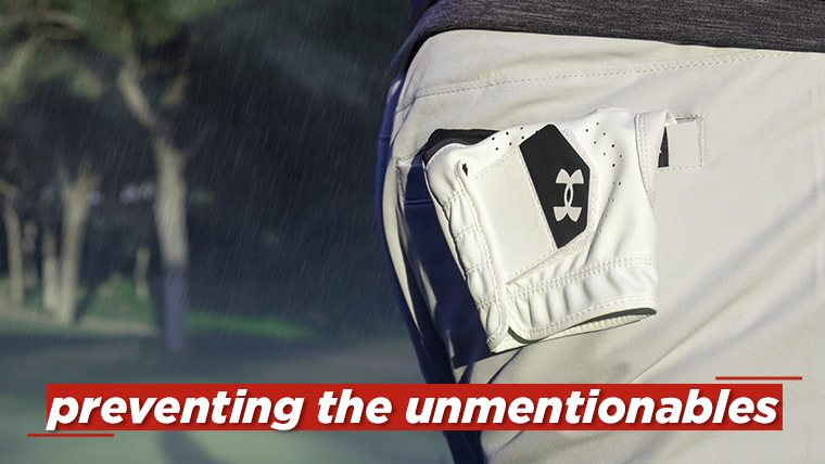an-under-armour-golf-glove-in-a-golfers-back-pocket
