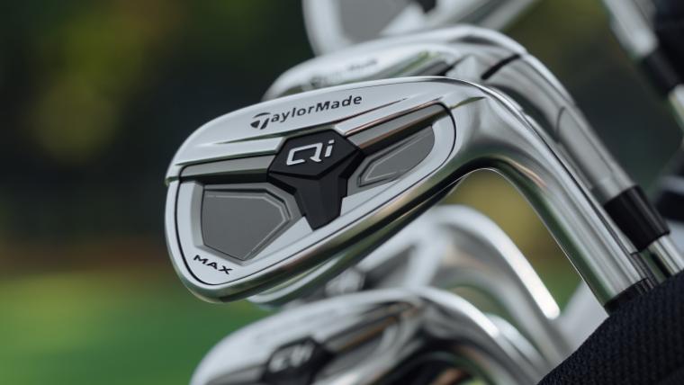 taylormade-qi-max-irons-resting-in-a-golf-bag
