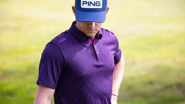 PING Cubic Jacquard polo