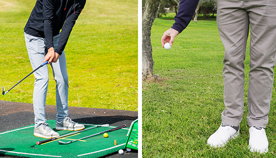 Trainers or golf shoes?