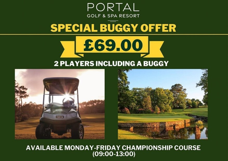 Special Buggy Offer Macdonald Portal Welcome to Macdonald Portal Golf and Spa