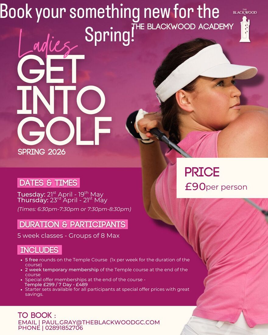 Golf Spring Update Ladies Get Into Golf - Spring 2026 | Blackwood Golf Centre | Welcome to ...