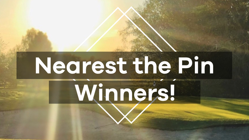 Nearest Pin Winners - Saturday 18th October 2025 | Ben Derbyshire - PGA ...