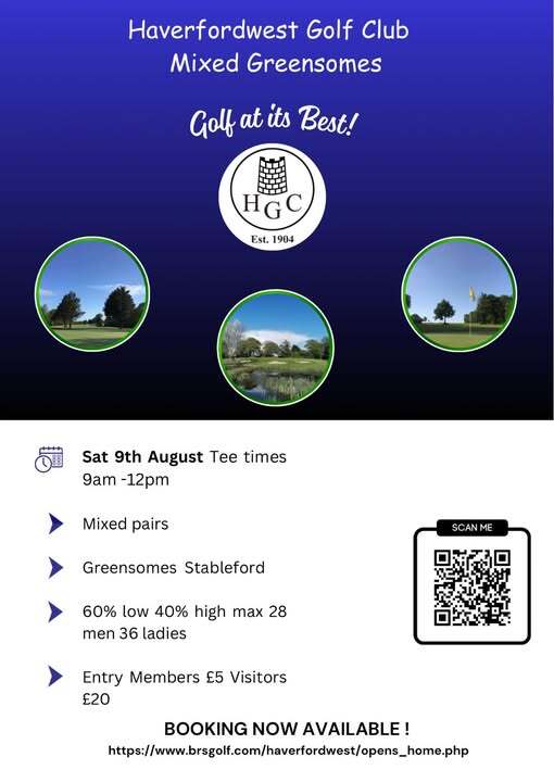 Mixed Greensomes Open Day | Elliot Harding - PGA Professional | Welcome ...