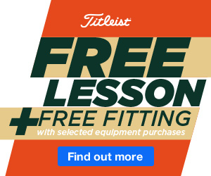 Free Lesson & Free Fitting with selected Titleist equipment over £349
