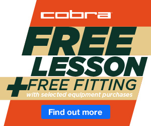 Free Fitting & Free Lesson with selected Cobra equipment over £349