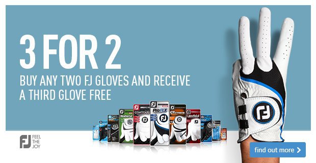 3 for 2 on selected FJ gloves