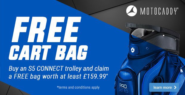 Motocaddy free bag promo