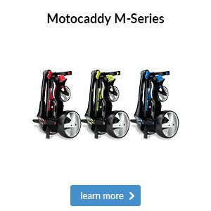 Motocaddy M-Series electric trolley range         