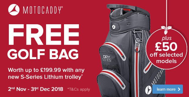 Motocaddy Free Bag Offer