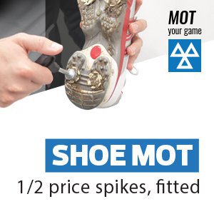 Shoe MOT- 1/2 Price Spikes Fitted 