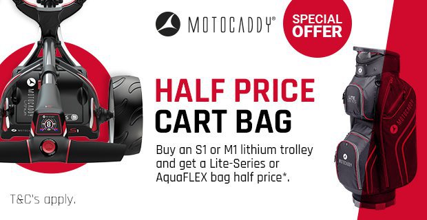 Motocaddy Half Price Bag Offer