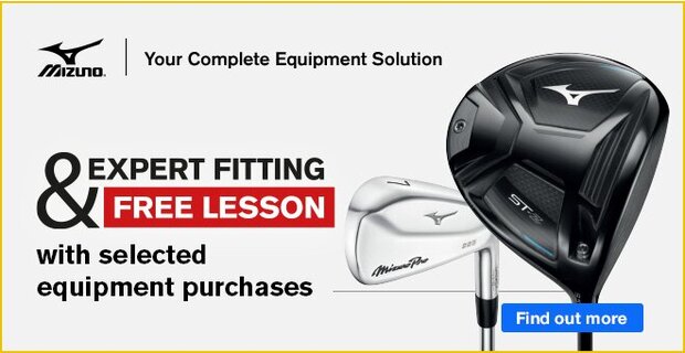 Expert fitting & free lesson with selected Mizuno equipment