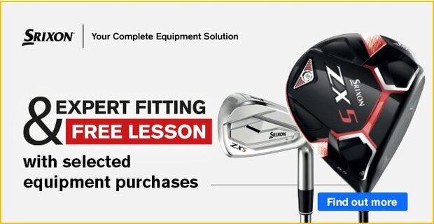 Expert fitting & free lesson with selected Srixon equipment