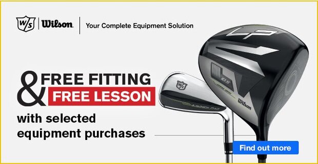 Free fitting & free lesson with selected Wilson equipment