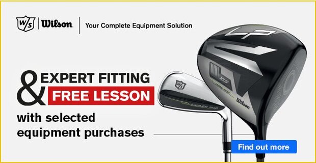 Expert fitting & free lesson with selected Wilson equipment