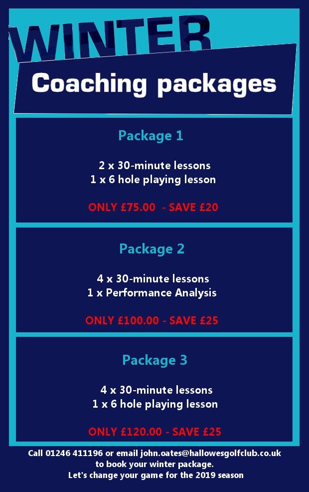 Hallowes GC - Winter Coaching Packages…