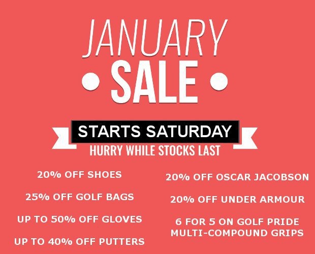 Our January Sale strats Saturday….