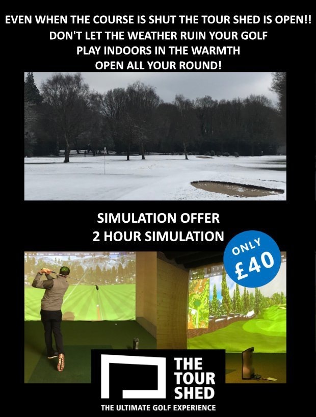 Don't let the weather ruin your chance to play golf!