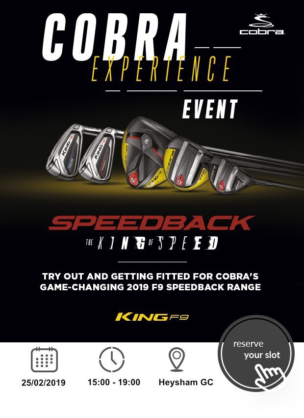 Cobra Fitting Day - Don't miss out…