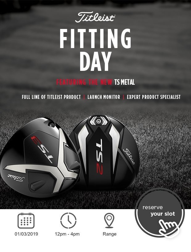 Titleist fitting day - don't miss out!