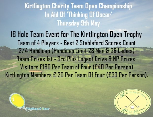Thinking of Oscar Kirtlington Charity Team Open