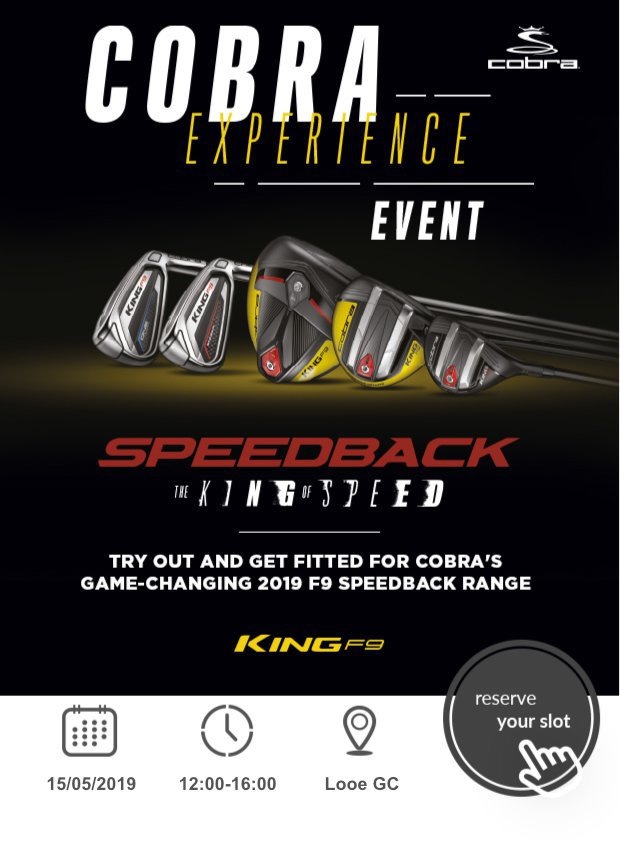 Don't miss our Cobra Fitting Day…