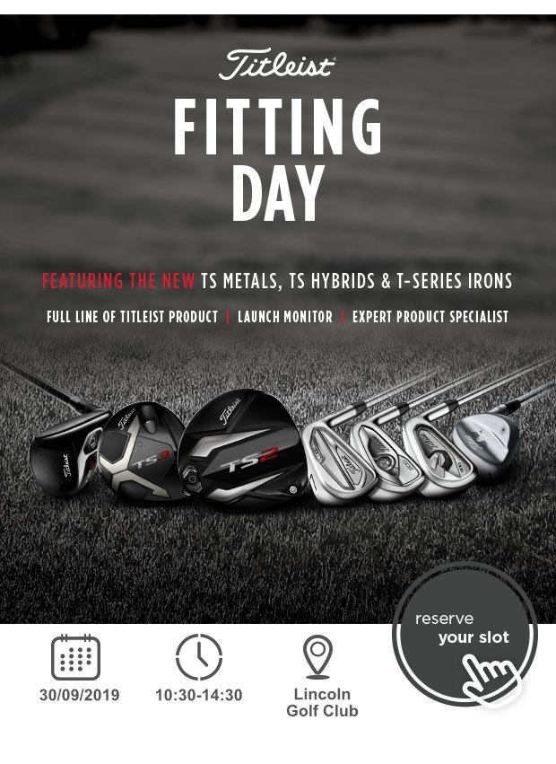 Don't miss our Titleist fitting day…