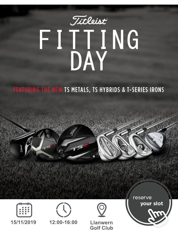 Don't miss our Titleist fitting day…