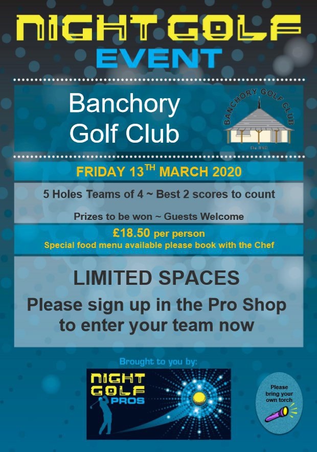 Night Golf - Limited spaces available!