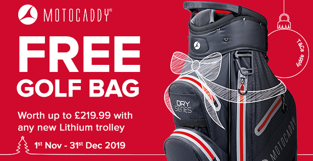 Motocaddy free bag offer