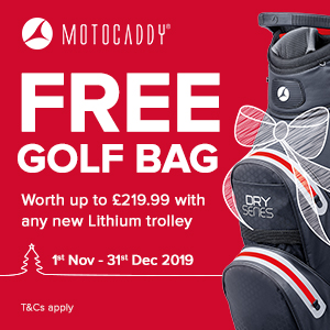 Motocaddy free bag offer
